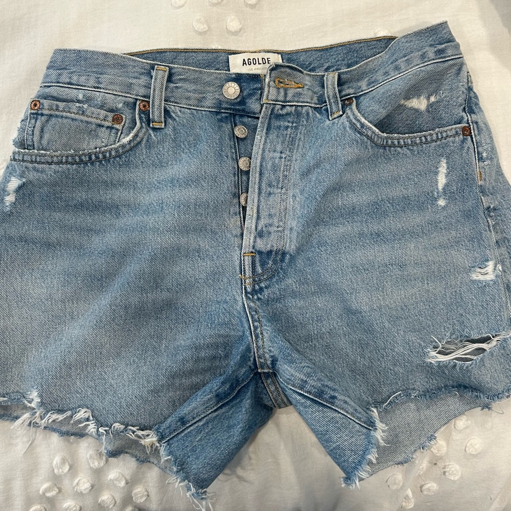 Agolde Parker Long Shorts in Swapmeet
